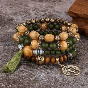 New bracelet, Tree of life Pendant multilayer
Beaded Bracelets